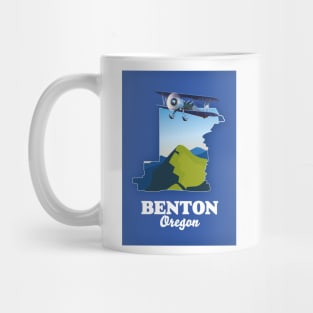 Benton Oregon Travel Map Mug